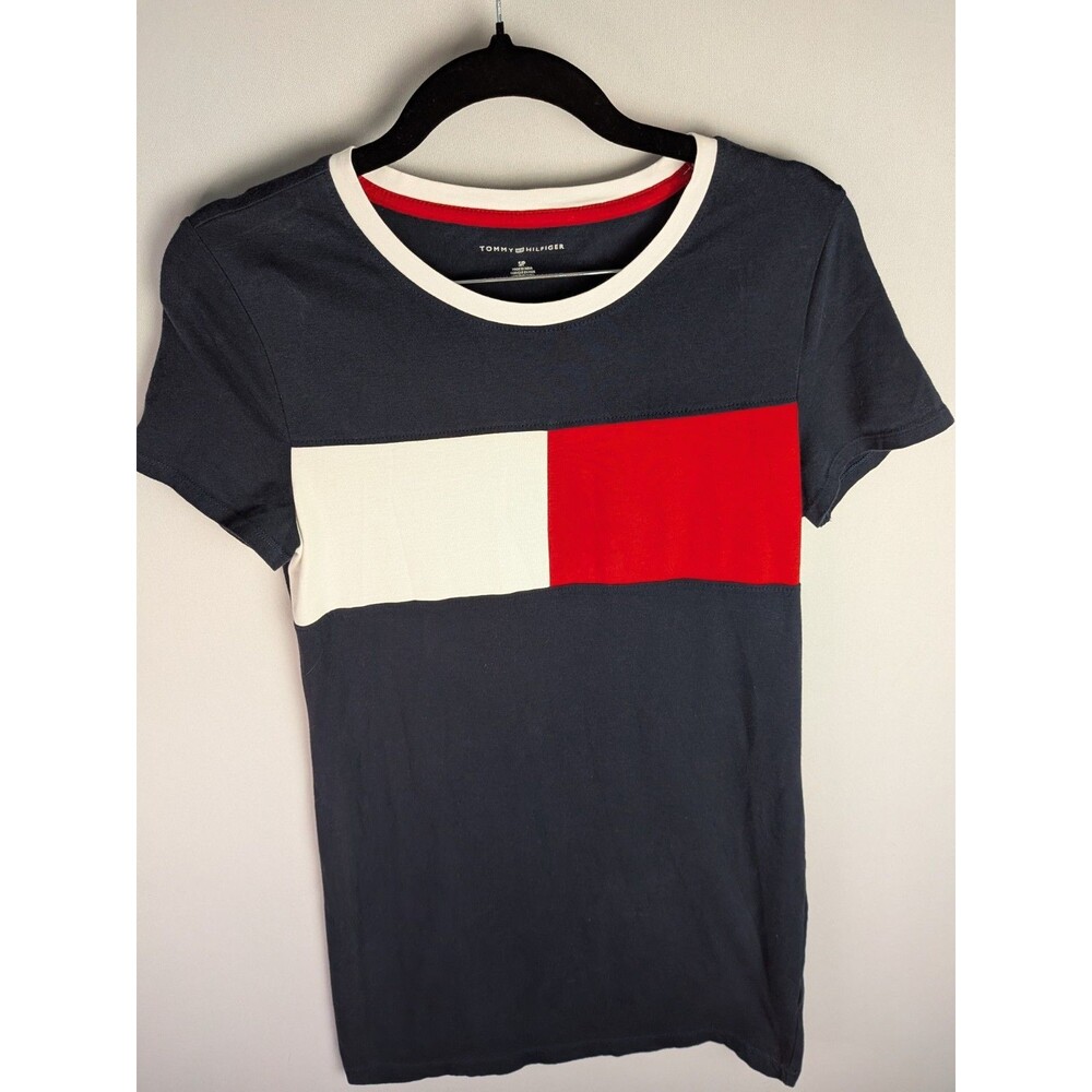 Tommy Hilfiger Color Block Dress Womens Sz S Red Blue Flag Patriotic 4th July - Picture 3 of 12